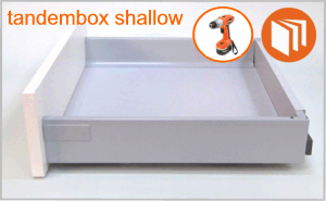 Blum Tandembox shallow drawer box