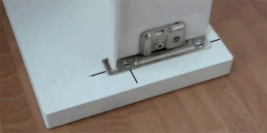 How to fit shallow  blum metabox drawer front