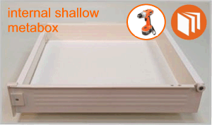 Blum Metabox shallow internal drawer box