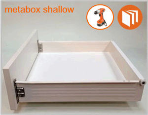 Blum Metabox shallow drawer box