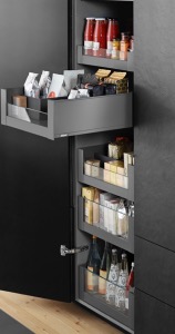 SPACE TOWER BLUM LEGRABOX PURE Soft Close (1 Shallow 4 Deep) Internal kitchen drawers Glass Fronts
